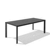 Aluminum Outdoor Patio Dining Table with Umbrella Hole