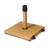 Crestlive Products 45lbs Steel Market Umbrella base Cement Filling with Wheels