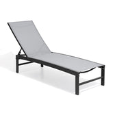 Pellebant Aluminum Outdoor Adjustable Chaise Lounge Chair