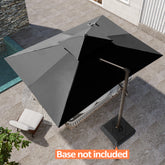 Pellebant 13x10 ft Aluminum Double Top Crank Cantilever Patio Umbrella