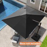 Pellebant 11x9 ft Aluminum Crank Cantilever Patio Umbrella