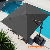 Pellebant 11x9 ft Aluminum Crank Cantilever Patio Umbrella