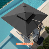 Pellebant 10x10 ft. Aluminum Double Top Cantilever Patio Umbrella