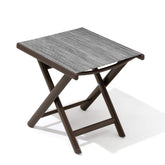 15x17" Aluminum Foldable Outdoor Side Table with Textilene Tabletop