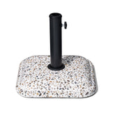 Pellebant 45lbs Heavy Duty Cobble Cement Patio Umbrella Base