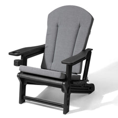 HDPE Adirondack Chair with Cup Holder & 50 x 20 in. High Back Outdoor Cushion