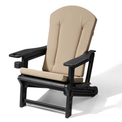 HDPE Adirondack Chair with Cup Holder & 50 x 20 in. High Back Outdoor Cushion