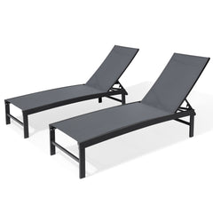 Outdoor Adjustable Chaise Lounge Chair
