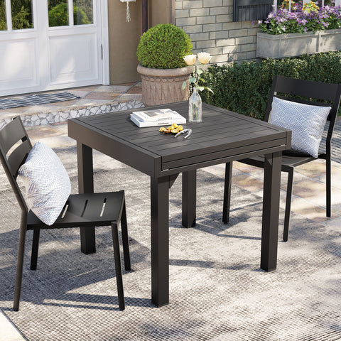 Pellebant Aluminum Stackable Outdoor Dining Chairs