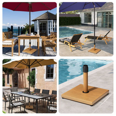 Crestlive Products 43lbs Steel Market Umbrella Base Cement Filling