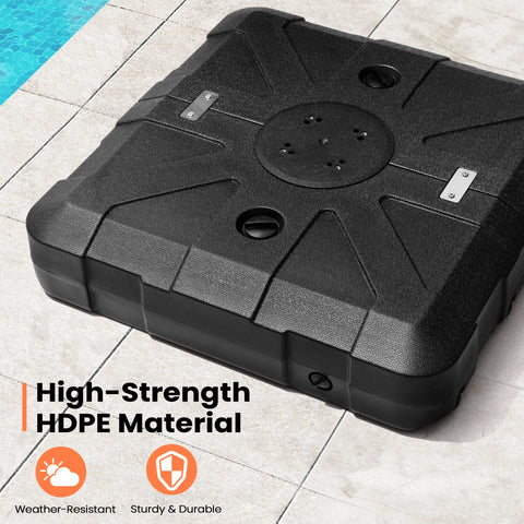 Crestlive Products 260lbs Heavy Duty Cantilever Umbrella Base with Wheels