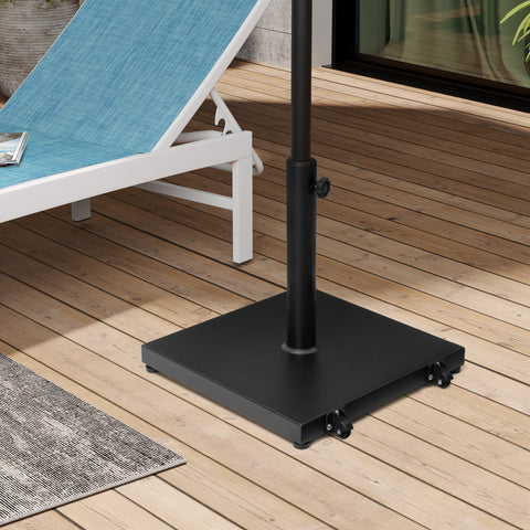 Pellebant Patio Umbrella Base Outdoor Umbrella Stand with Wheels
