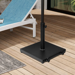 Pellebant Patio Umbrella Base Outdoor Umbrella Stand with Wheels