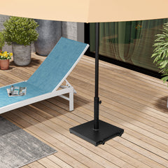 Pellebant Patio Umbrella Base Outdoor Umbrella Stand with Wheels