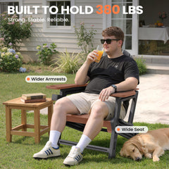 HDPE Adirondack Chair with Cup Holder & Sloped Seat