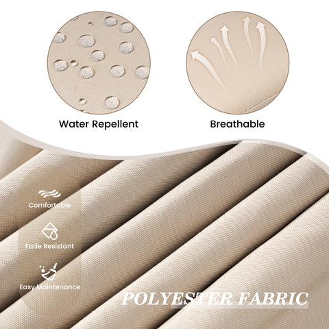 Pellebant Outdoor Patio Chaise Lounge Cushion with Sunbrella