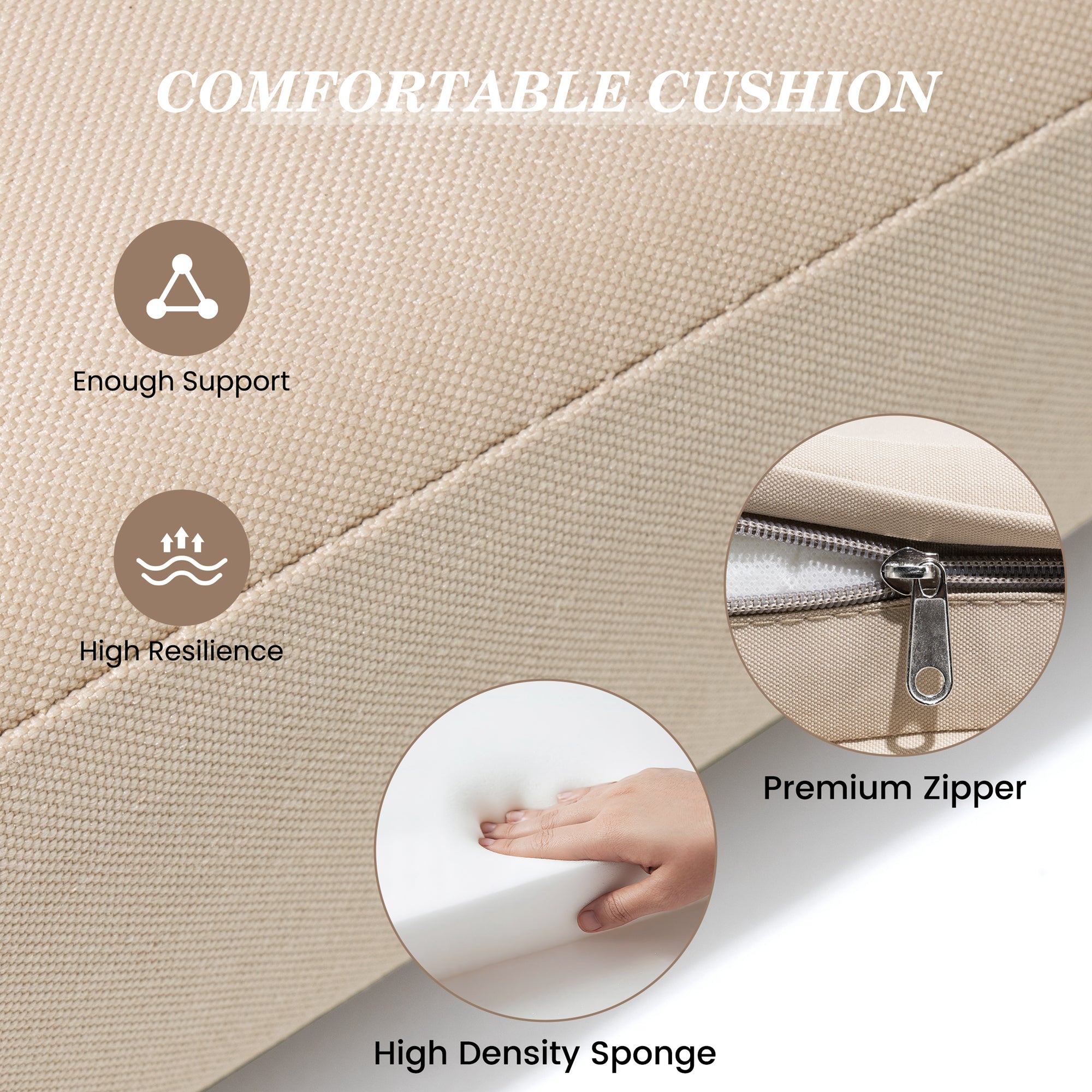 Pellebant Outdoor Patio Chaise Lounge Cushion with Sunbrella
