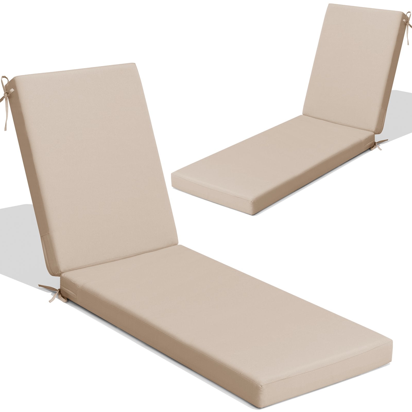 Pellebant Outdoor Patio Chaise Lounge Cushion with Sunbrella