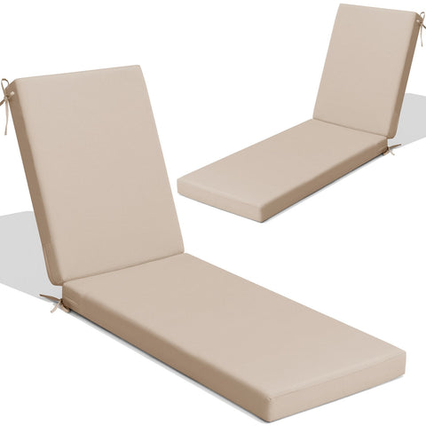 Pellebant Outdoor Patio Chaise Lounge Cushion with Sunbrella