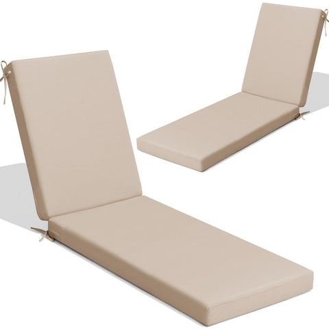 Pellebant Outdoor Patio Chaise Lounge Cushion with Sunbrella