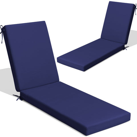 Pellebant Outdoor Patio Chaise Lounge Cushion with Sunbrella