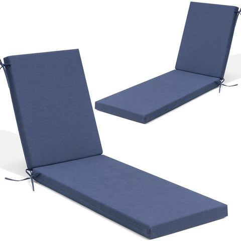 Pellebant Outdoor Patio Chaise Lounge Cushion with Sunbrella
