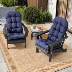 50 x 20 in. Water Resistant Outdoor Adirondack High Back Chair Cushion