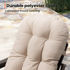 50 x 20 in. Water Resistant Outdoor Adirondack High Back Chair Cushion