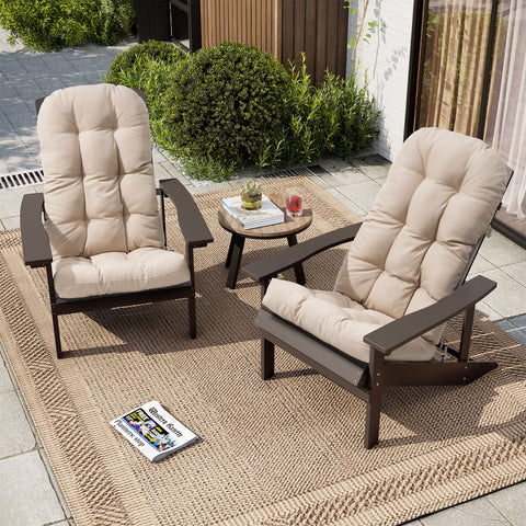 Pellebant 50 x 20 in. Outdoor Adirondack High Back Deep Seat Water Resistant Chair Cushion