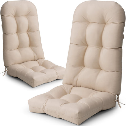 Pellebant Outdoor High Back Adirondack Rocking Chair Cushions Set of 2