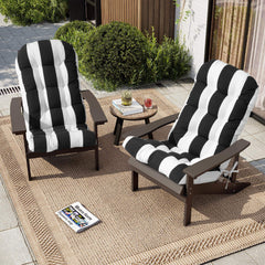50 x 20 in. Water Resistant Outdoor Adirondack High Back Chair Cushion