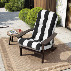 50 x 20 in. Water Resistant Outdoor Adirondack High Back Chair Cushion