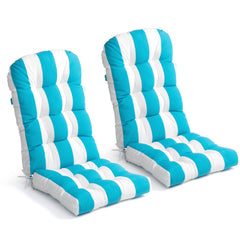 50 x 20 in. Water Resistant Outdoor Adirondack High Back Chair Cushion