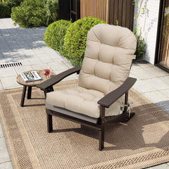 50 x 20 in. Water Resistant Outdoor Adirondack High Back Chair Cushion