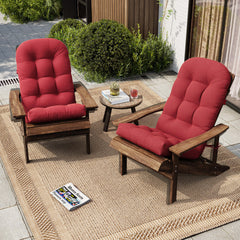 50 x 20 in. Water Resistant Outdoor Adirondack High Back Chair Cushion