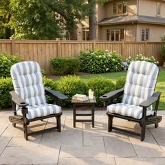 50 x 20 in. Water Resistant Outdoor Adirondack High Back Chair Cushion