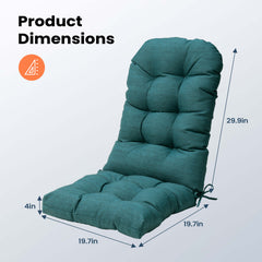 50 x 20 in. Water Resistant Outdoor Adirondack High Back Chair Cushion