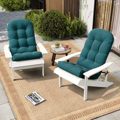 50 x 20 in. Water Resistant Outdoor Adirondack High Back Chair Cushion
