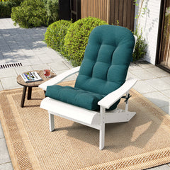 50 x 20 in. Water Resistant Outdoor Adirondack High Back Chair Cushion