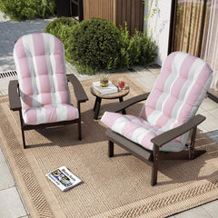 50 x 20 in. Water Resistant Outdoor Adirondack High Back Chair Cushion