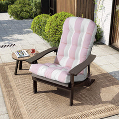 50 x 20 in. Water Resistant Outdoor Adirondack High Back Chair Cushion