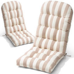 50 x 20 in. Water Resistant Outdoor Adirondack High Back Chair Cushion