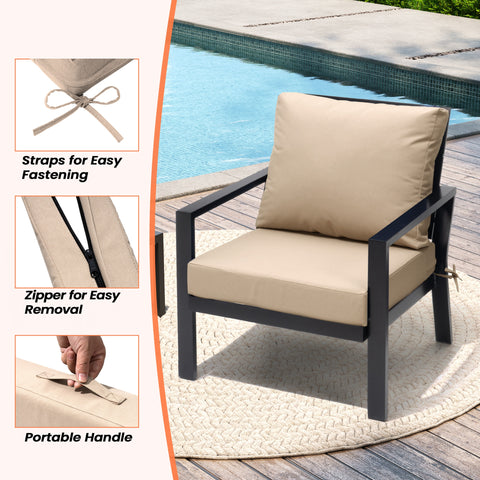 Pellebant 24 x 24 in. Outdoor Deep Seat Cushion