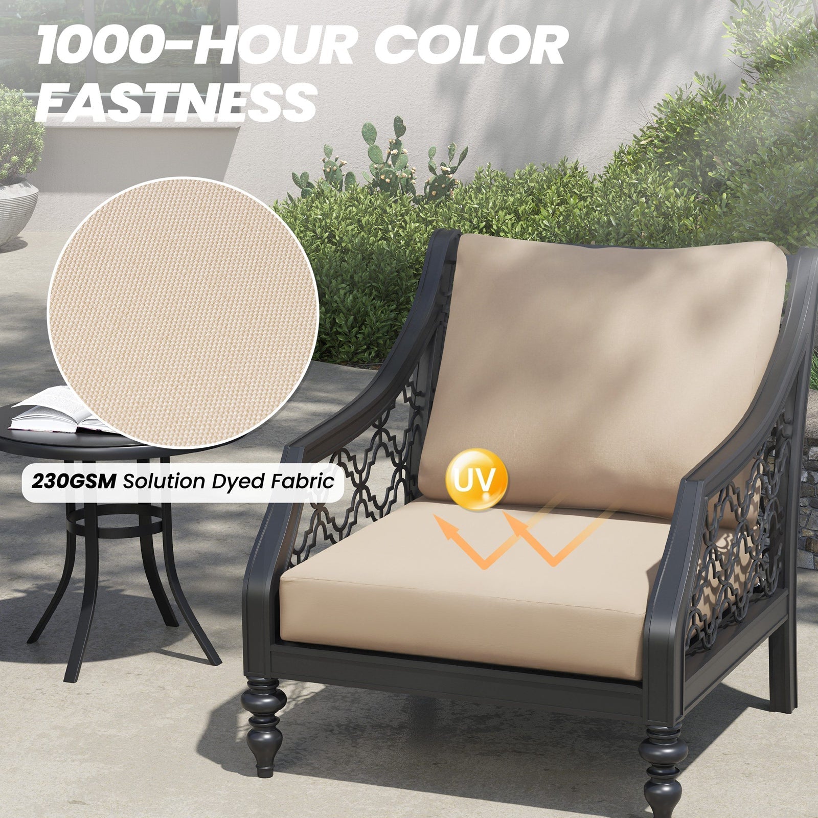 Pellebant Outdoor Deep Seat Cushion Removable Cover