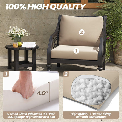 Pellebant Outdoor Deep Seat Cushion Removable Cover