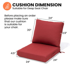 24 x 24 in. Outdoor Deep Seat Cushion