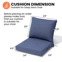 24 x 24 in. Outdoor Deep Seat Cushion
