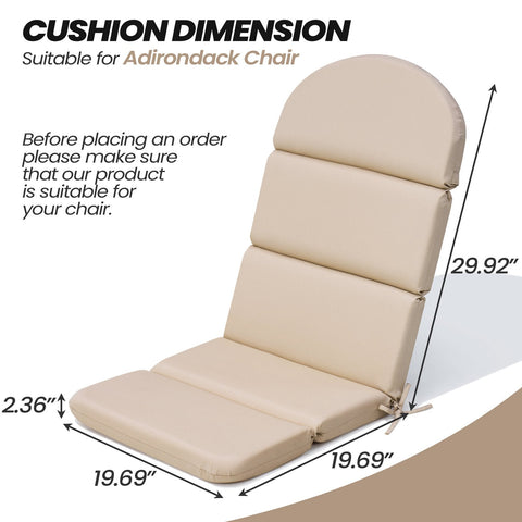 Pellebant Outdoor Adirondack Patio Chair Cushion