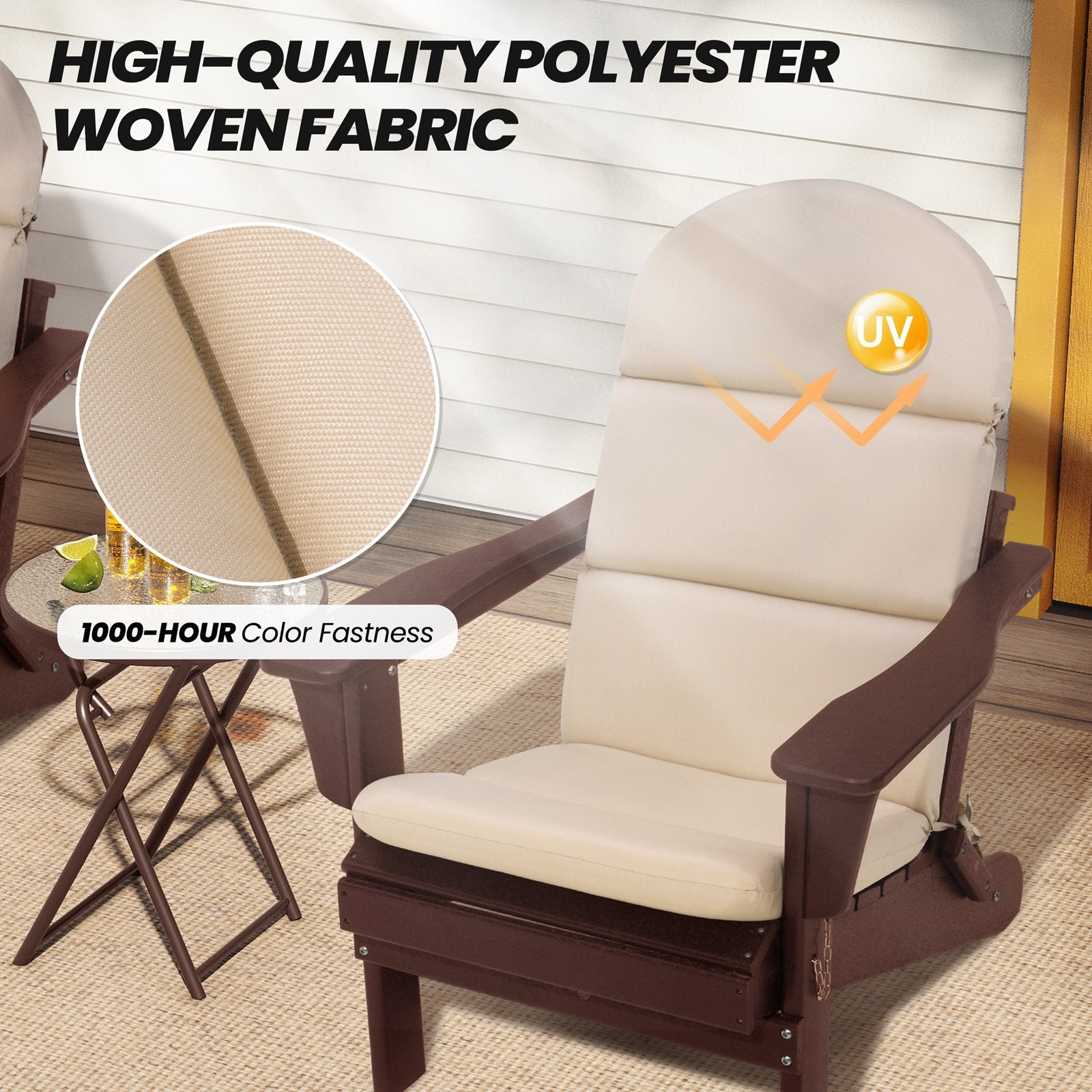 Pellebant Outdoor Adirondack Patio Chair Cushion
