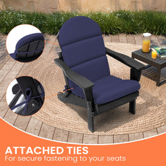 50 x 20 in. Sunbrella Outdoor Adirondack Chair Cushion